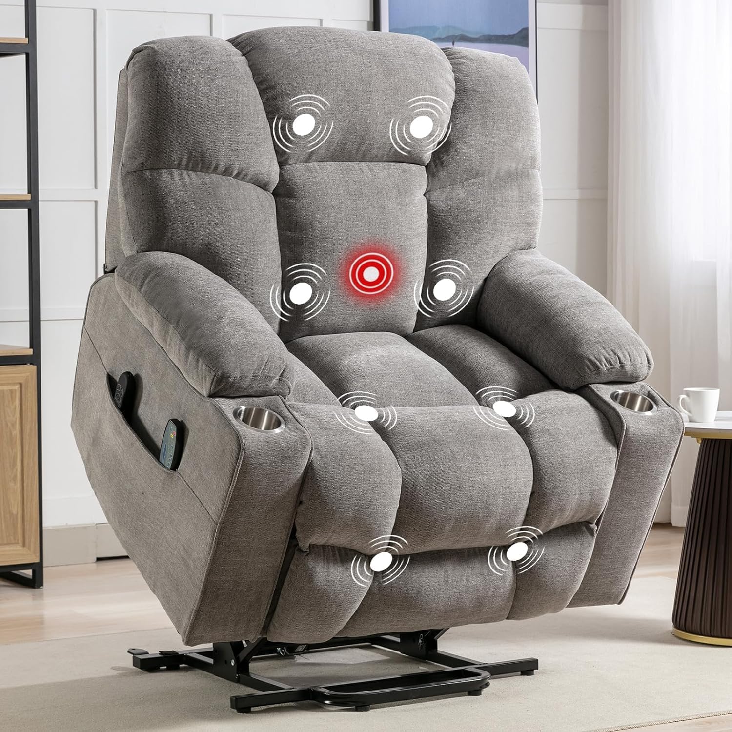 CANMOV dual motor 450 lb oversized power lift recliner